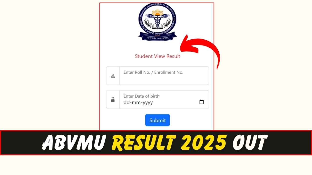 ABVMU Result 2025 OUT