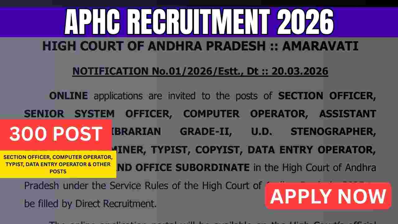 APHC Recruitment 2026
