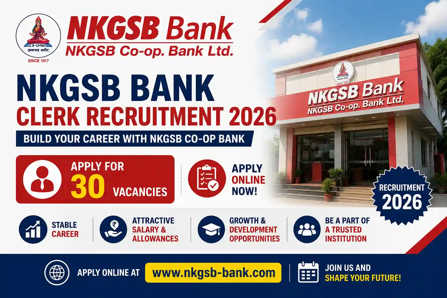 NKGSB Bank Clerk Recruitment 2026