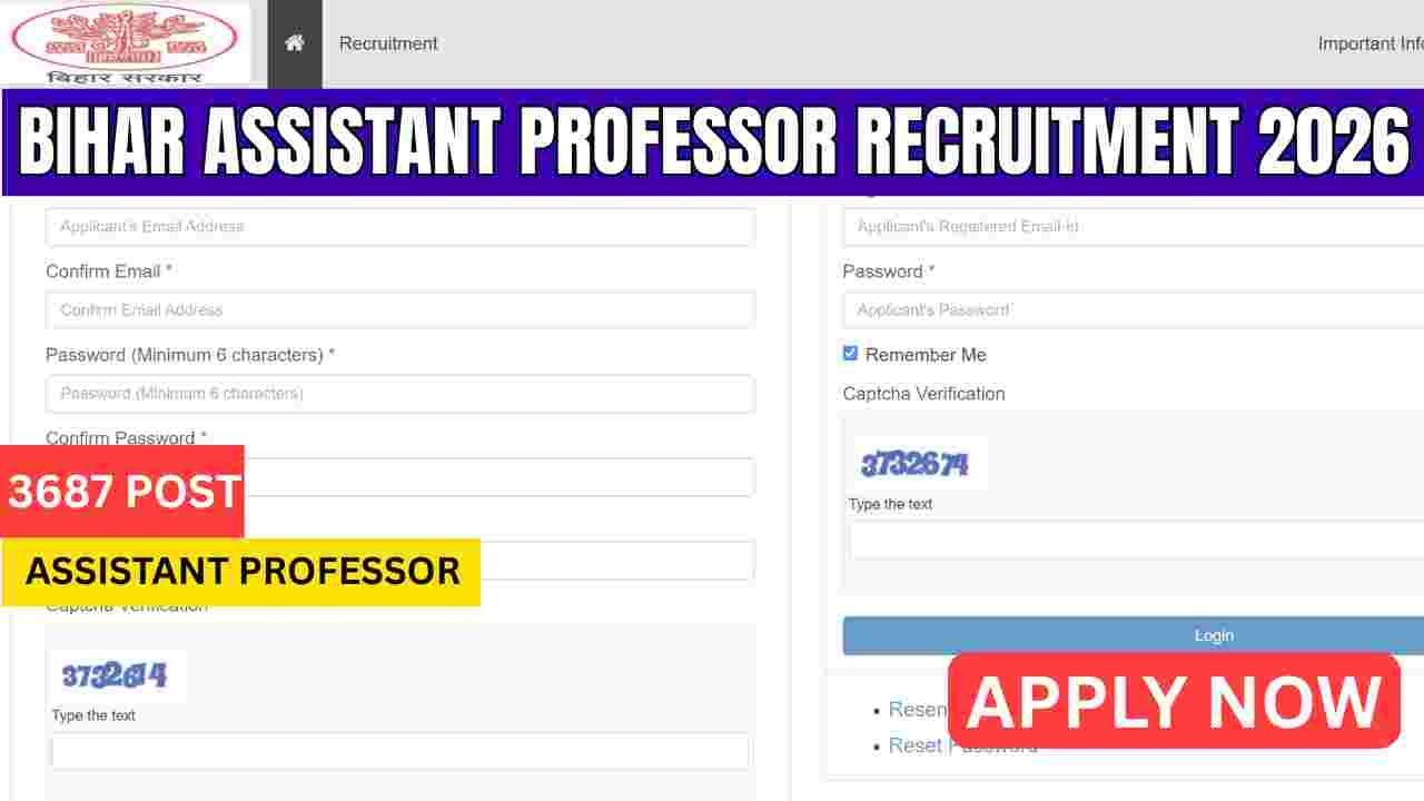 Bihar Assistant Professor Recruitment 2026
