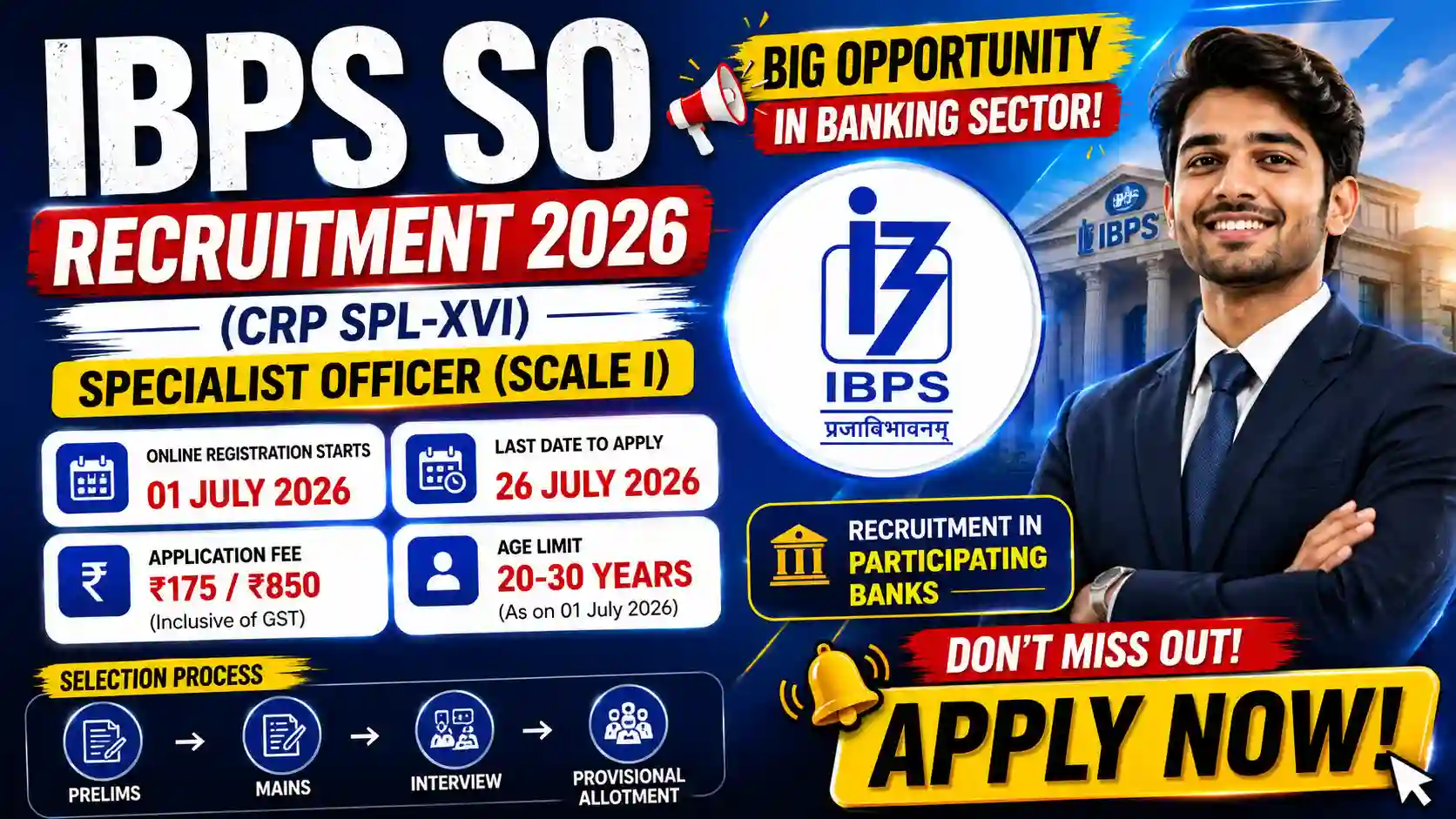 IBPS SO Apply Online 2026