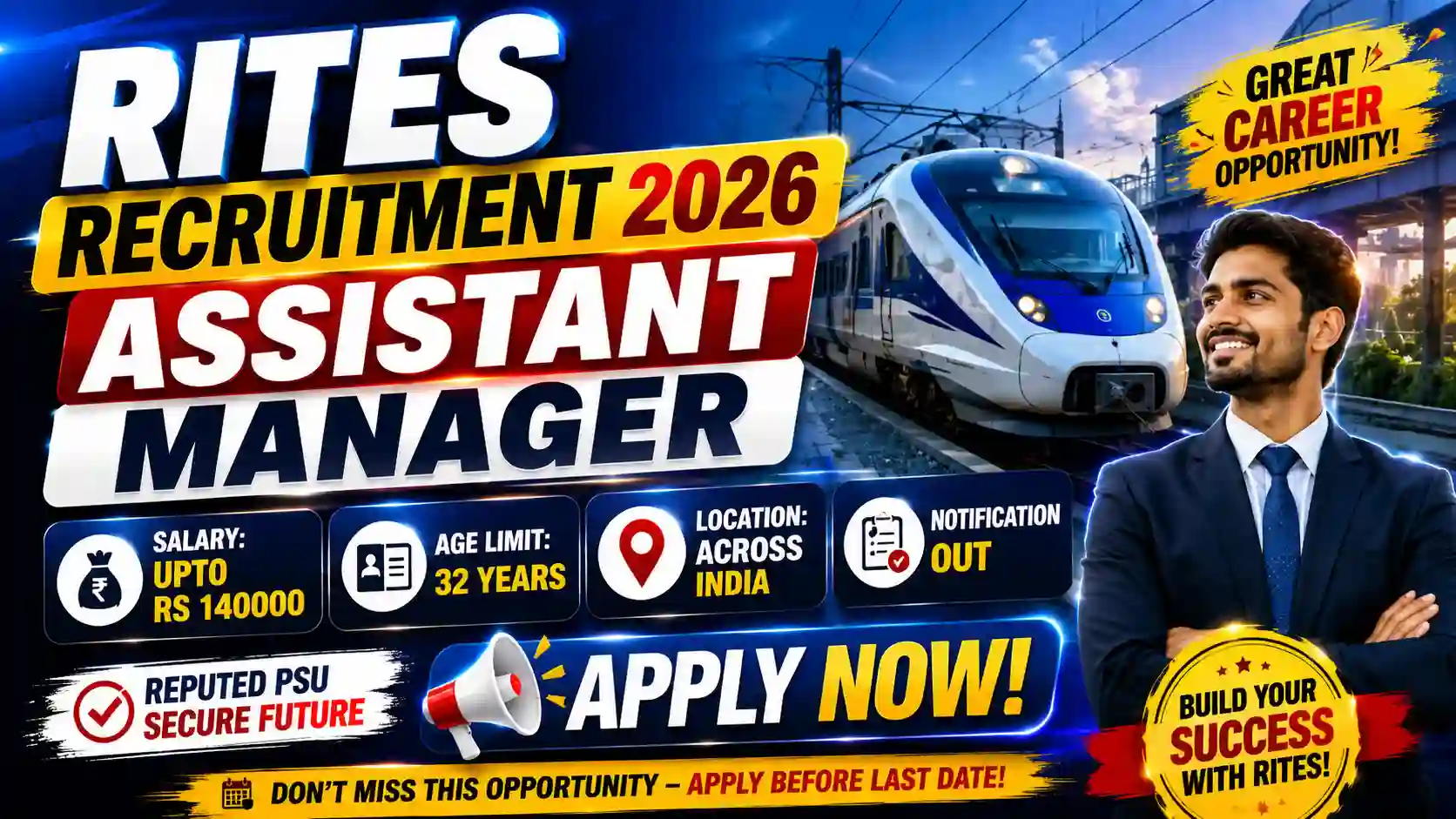 RITES Assistant Manager Mechanical Recruitment 2026